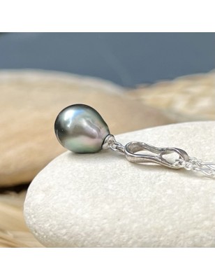 pendentif perle de Tahiti bleue prix huitre perle perle tahitienne