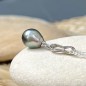 Infini - 8,56mm Blue Tahitian Pearl Pendant