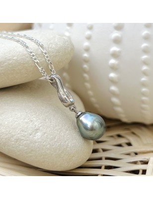 Infini - 8,56mm Blue Tahitian Pearl Pendant