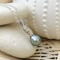 Infini - 8,56mm Blue Tahitian Pearl Pendant