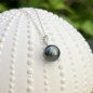 Peacock Blue 11,49mm Tahitian Pearl Pendant