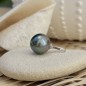 Peacock Blue 11,49mm Tahitian Pearl Pendant