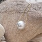 Collier Or 18 Carats Perle de Tahiti Blanche Collier Or 18 Carats Perle de Tahiti Blanche