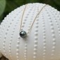 Maea - 8,90mm Tahitian Pearl 18k Gold Necklace