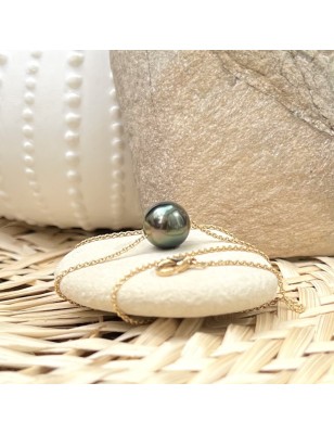 achat collier or perle Tahiti peacock prix perle d'huître