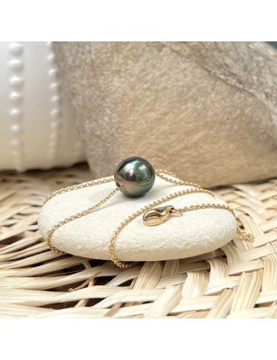 achat collier or perle Tahiti peacock prix perle d'huître
