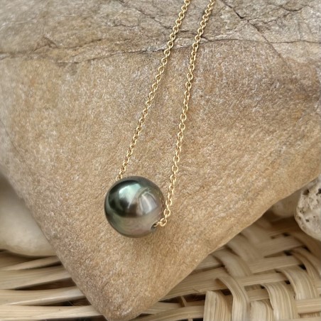 tahitian pearl gold necklace woman pearl choker price - tahitian jewerly - tahitian jewerly stores