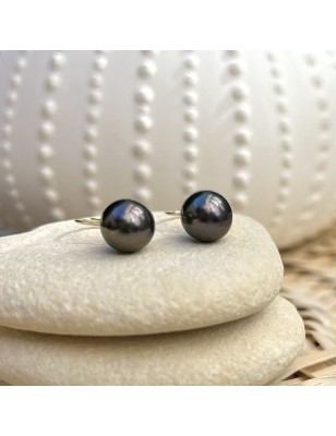 Pendientes con perla de Tahití