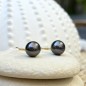 Erita - Tahitian Pearl 18K Yellow Gold Earrings