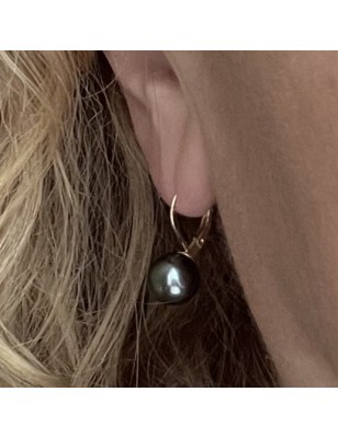 Erita - Pendientes Oro Amarillo 750 Perlas de Tahití