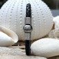 Maohiiri - Grey Tahitian Pearl Man Leather Bracelet