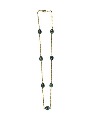 Collana con perla di Tahiti