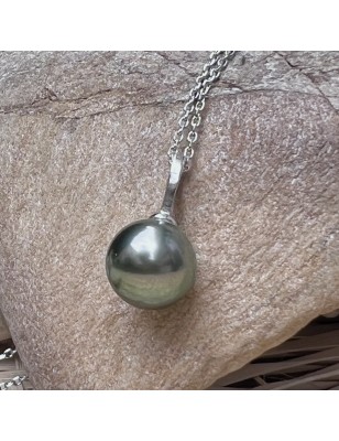 tahitian pearl silver pendant price - perla Tahiti - tahitian jewelry - tahitian jewerly stores