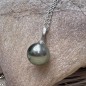 Peacock 11,28mm Tahitian Pearl Pendant