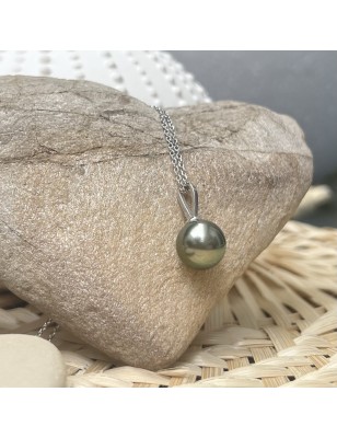 tahitian pearl silver pendant price - perla Tahiti - tahitian jewelry - tahitian jewerly stores