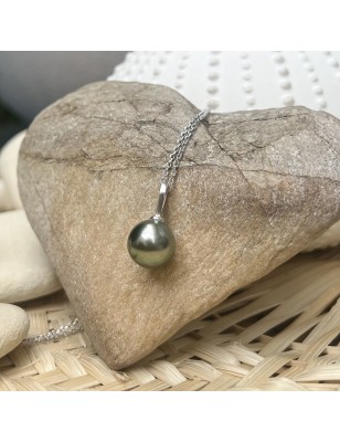 tahitian pearl silver pendant price - perla Tahiti - tahitian jewelry - tahitian jewerly stores