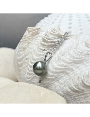 tahitian pearl silver pendant price - perla Tahiti - tahitian jewelry - tahitian jewerly stores