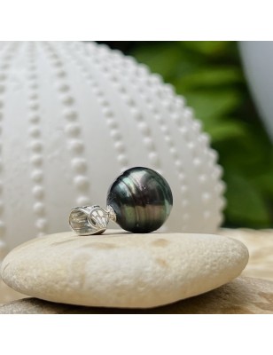 collier homme perle de Tahiti prix grosse perle noire
