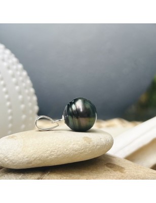 collier homme perle de Tahiti prix grosse perle noire