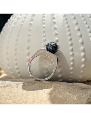 bague homme perle de tahiti prix perle gravée bijoux tahitiens