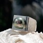 Honu - Herrenring Silber 925 und Tahiti-Perle