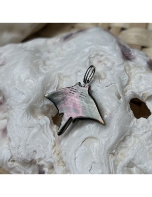 raie manta pendentif femme nacre tahiti prix perle huitre