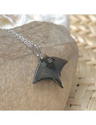 raie manta pendentif femme nacre tahiti prix perle huitre