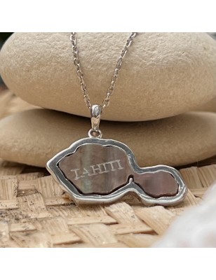 carte Tahiti pendentif argent nacre de Tahiti prix - pourquoi appelle t'on Tahiti la Raquette ?