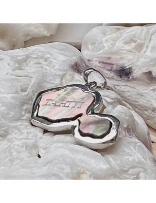 mother of pinctada pearl Tahiti island silver pendant price