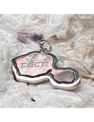 carte Tahiti pendentif argent nacre de Tahiti prix - pourquoi appelle t'on Tahiti la Raquette ?