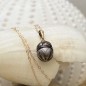 Pendentif Or 750 Perle de Tahiti Rose