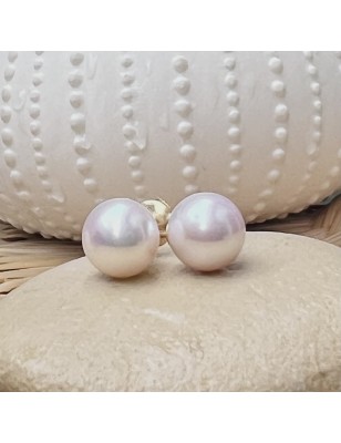 Pendientes de perlas de agua dulce