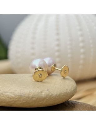 Pendientes de perlas de agua dulce