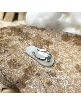 Savate - Australian Mother-of-pearl Rhodium Silver Pendant