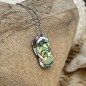Savate - Pendentif Argent Rhodié et Nacre d'Abalone