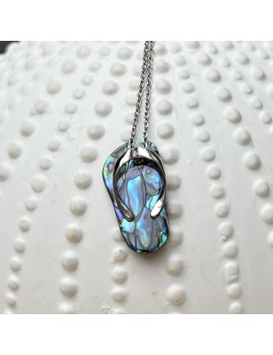 abalone mother of pearl savannah pendant price- Flip-Flop Pendant
