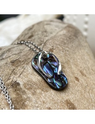 abalone mother of pearl savannah pendant price- Flip-Flop Pendant