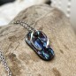 Savate - Rhodium Silver Abalone Savannah Pendant