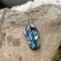 Savate - Rhodium Silver Abalone Savannah Pendant