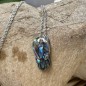 Savate - Rhodium Silver Abalone Savannah Pendant