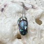 Savate - Rhodium Silver Abalone Savannah Pendant