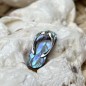 Savate - Rhodium Silver Abalone Savannah Pendant