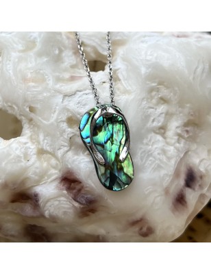 Savate - Abalone and Silver Savannah Pendant