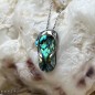 Savate - Abalone and Silver Savannah Pendant
