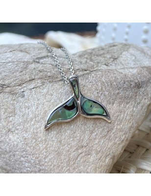 Oua - Abalone Shell Dolphin Tail Pendant