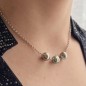 Cola - Three Tahitian Pearl Rhodium Silver Necklace
