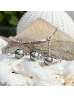 tahitian cultured pearl from Tahiti necklace in silver price - what is the best gift for valentine's day ?