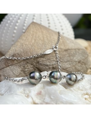 tahitian cultured pearl from Tahiti necklace in silver price - what is the best gift for valentine's day ?