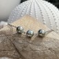 Cola - Three Tahitian Pearl Rhodium Silver Necklace