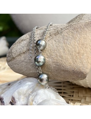 tahitian cultured pearl from Tahiti necklace in silver price - what is the best gift for valentine's day ?